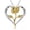 Gold, variant on 925 Silver Plated Rose Flower Dangle Chain Shinny Pendant Wedding Necklace Gift-Gold