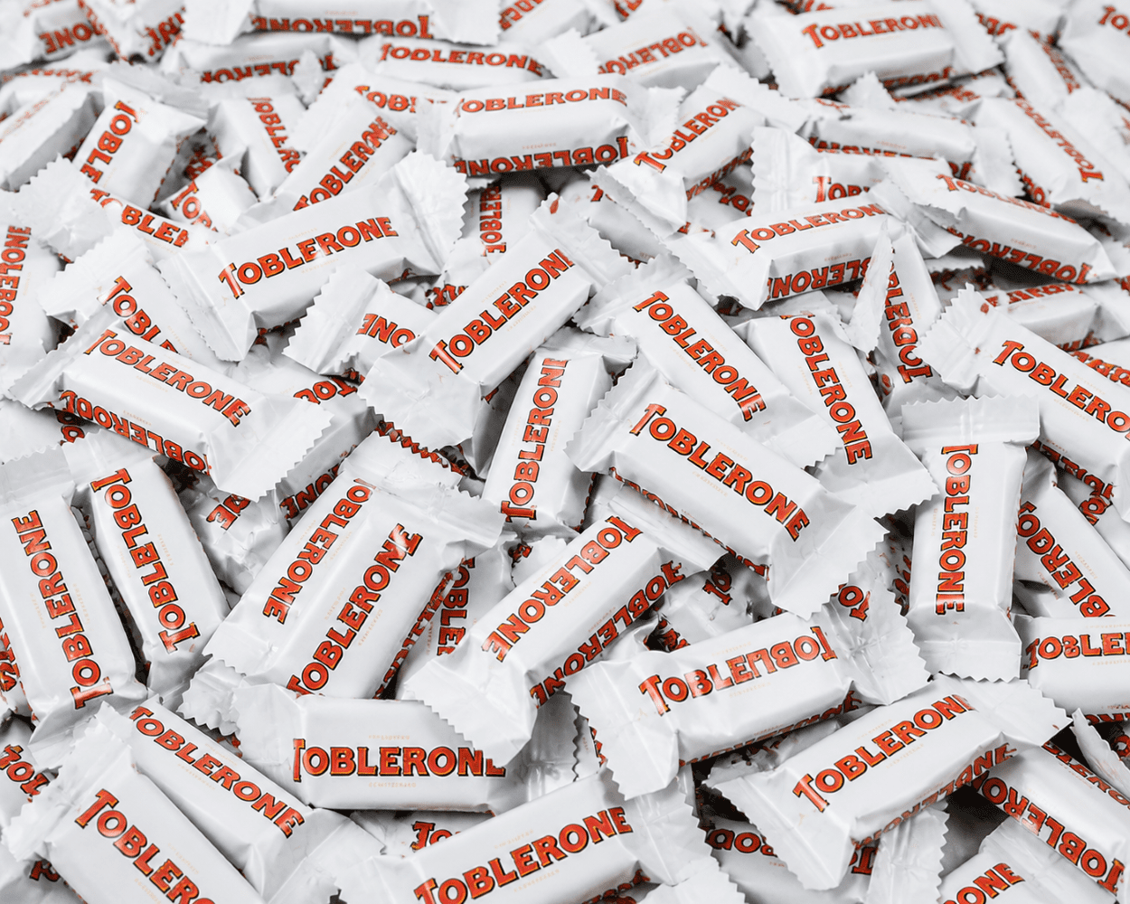 White Chocolate Toblerone Chocolate Bars Minis - 2 lb Bulk Chocolate - White Toblerone is the Finest White Chocolate with Honey-Almond Nougat