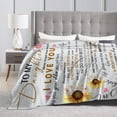 thumbnail image 3 of to My Daughter Blanket from Mom Dad Sunflower Blanket Soft Cozy Lightweight Throw Blanket Daughter Gifts 50x40 inch, 3 of 6