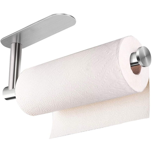 1 Uds. (color plateado) portarrollos de papel higiénico de acero inoxidable con soporte, Ideal para rollos de papel higiénico, fácil mantenimiento, acero inoxidable