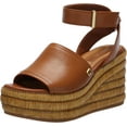 thumbnail image 3 of Franco Sarto Women's Toni Espadrille Wedge Sandals Tan Brown 9M, 3 of 5