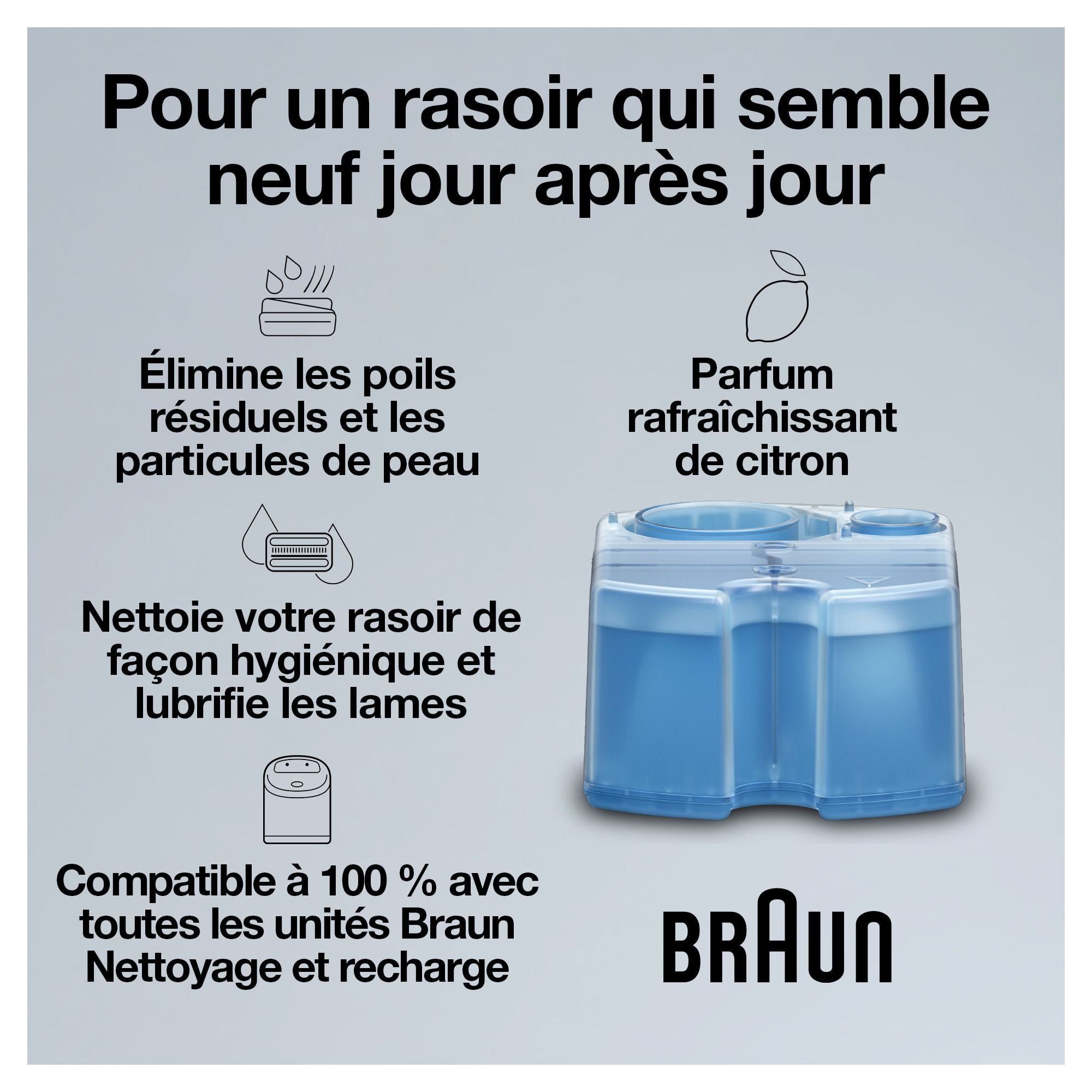 Cartouches de rechange Braun Clean & Renew CCR paquet de 3