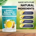 thumbnail image 4 of Zyzven Naturals Sweet Balance Herbal Tea - Ginger, Amla, Cinnamon, Lemon Peel Blend - 30 Servings, 80g Loose Leaf Tea for Daily Wellness & Blood Sugar Support Tea, 4 of 7