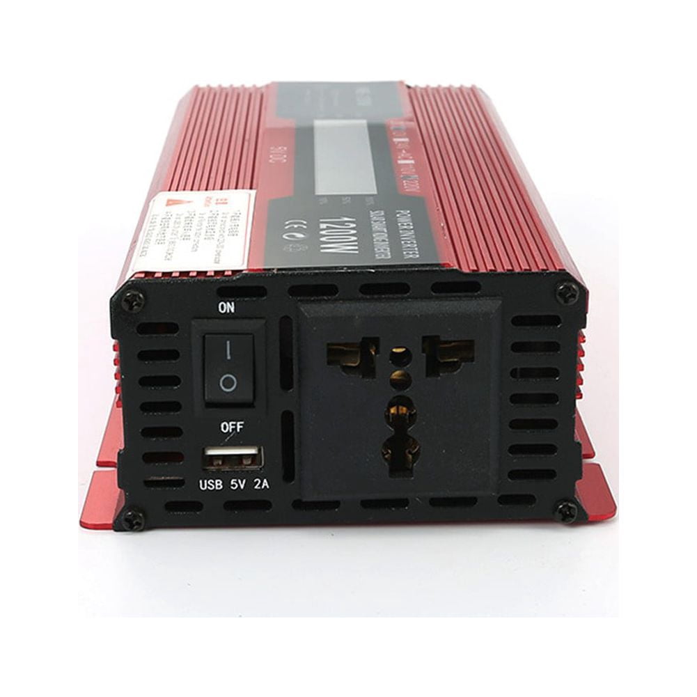 CHENGSI 5000Watt Pure Sine Wave Power Inverter 24V DC to 220V AC Converter for Truck, Home, RV, Peak 5000W Off-Grid Solar Power Inverter with Outlets, USB Port