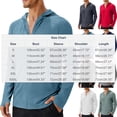 thumbnail image 3 of Stamzod Mens Upf 50+ Sun Protection Hoodie Lightweight Long Sleeve Full Zip Jacket with Thumb Hole Outdoor Fishing Hiking Blue-1 L, 3 of 8