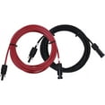 thumbnail image 2 of Renogy 20FT 12AWG Solar Panel Female and Male Connectors, Extension Cables-Pair, 1 Pair 20' 12 Gauge Red and Black Extension Cables-Pair 20FT 12AWG, 2 of 6