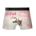 thumbnail image 2 of Every Fart is Love Note Abyssinian Guilty Face Happy Valentine's All Over Print Boxer Briefs Underwear for Men Dad Cat Lover Kitten Owner Gifts - 01016, 2 of 6