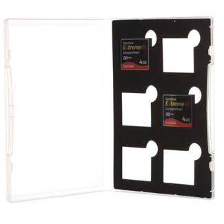 UPC: 7312120030212 | Gepe Card Safe Store – for Six CF Flash Cards(Clear) 3021