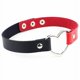 thumbnail image 1 of Collar con forma de corazón de melocotón de cuero sintético negro para mujer, estilo japonés, estilo punk, estilo harajuku, para discoteca, para chica suave, 1 of 6