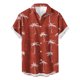 thumbnail image 5 of Camisetas de Lino para Hombres Vintage Bowling Manga Corta Cuello Cubano, Retro Playa Y Verano Hombre Manga Corta Botón Abajo Camisetas, 5 of 6