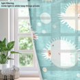 thumbnail image 4 of Puffer Fish Spots Green Blackout Curtains Thermal Insulation 63 inch Grommet for Bedroom Living Room Bathroom Kitchen Windows 2 Pack, 4 of 6