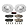 thumbnail image 3 of PowerStop Front Z23 Evolution Sport Carbon-Fiber Ceramic Brake Pad and Drilled & Slotted Rotor Kit Fits: HYUNDAI KIA Select Models K4557, 3 of 10