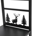 thumbnail image 6 of Heavy Duty Wrought Iron Log Rack Firewood Storage Holder Fireside Carrier for Fireplace Stove Accessories Christmas Pattern, 6 of 6