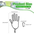 thumbnail image 3 of 4 Pcs Golf Gloves Holder with 4 Metal Hanging Hooks  Golf Gloves Stretcher Support Keeper,Gloves Shaper Tool Accessories Men Women Golfer(2 BLack+2 White), 3 of 6