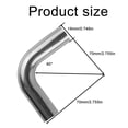 thumbnail image 4 of Stainless Steel Elbow 90 degree Mandrel Bend 90 ° Tube Polished Pipe DIY New, 4 of 10