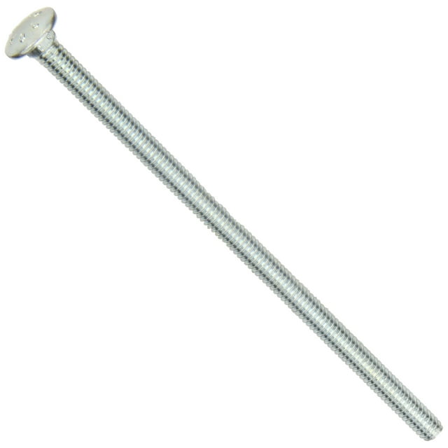 Steel Carriage Bolt, Grade 2, Zinc Plated Finish, Square Neck, Round Head, Meets ASME B18.5/ASTM A307, 3" Length, Fully Threaded, 1/2"-13 UNC Threads (Pack of 25)