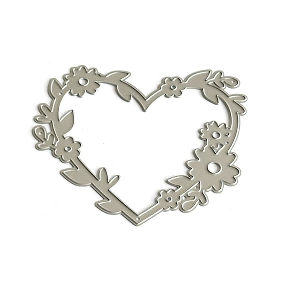 Flower Frame Cutting Dies Heart Shape Metal Die Cut Embossing Templates Molds Cut Stencils for Card Photo Decoration