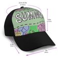 thumbnail image 2 of Yiaed Summer Print Baseball Cap Dad Hat Polo Style Plain Blank Adjustable Size, 2 of 5