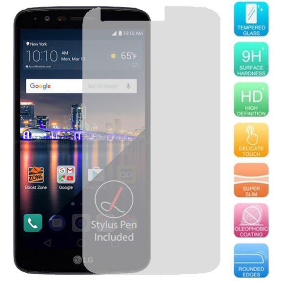 LG Stylo 3 / Stylo 3 Plus / Stylus 3 Screen Protector, SOGA [Tempered Glass Series] HD Screen Protector for LG Stylo 3 / Stylo 3 Plus / Stylus 3 (Does not cover full edge) - Ultra Clear