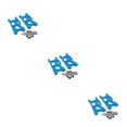 thumbnail image 1 of Vogacara 2X coches de control remoto Brazo oscilante del coche delantero Servicio de larga duración Brazos de suspensión RC duraderos Reemplazo para Type1 NO1 Vogacara CBP203176, 1 of 6