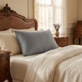 thumbnail image 2 of Unique Bargains Smooth and Cool Envelope-style Closure Durable Bedding Pillowcases Gray A, 2 of 5