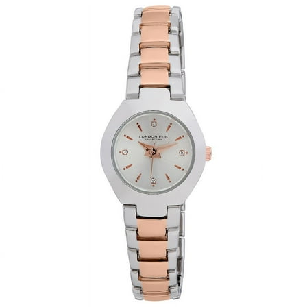 London Fog Jermyn 24mmm Two Tone Rose Bracelet Watch