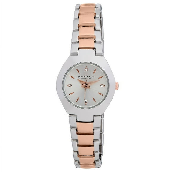 London Fog Jermyn 24mmm Two Tone Rose Bracelet Watch