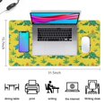 thumbnail image 5 of Long Mouse Pads for Desk,Yellow Dinosaurs Plants Pattern Desk Mats on Top Of Desks, Desk Mouse Pad Extra Large with 3mm Non-Slip Base and Stitched Edge for Gaming,Office,Work,Home 31.5"x15.7", 5 of 6