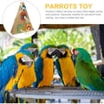thumbnail image 3 of Triangle Bird Cage Swing Parakeets Chewing Toy Bird Toy Funny Bird Toy Bird Train Swing, 3 of 7