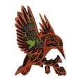 thumbnail image 3 of Estatua de colibrí de la figura de animales Silhoueta Ornamento de escultura para la sala de estar Regalización de estantería interior Atentilización, 3 of 8