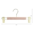 thumbnail image 2 of REGALWOVEN 10 Pack Wood Hangers with Pinch Clips Self-Assembly, Durable 360-degree Space Saving Clothes Hangers for Clothing, Pants Gold, 2 of 6