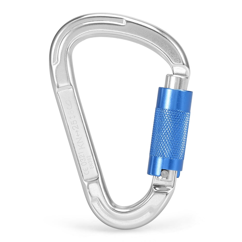25KN Locking Gate Carabiner Certified Auto Lock Carabiner Outdoor D