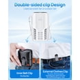 thumbnail image 5 of Portable Personal Waist Fan& Neck Fan, 14000RPM Brushless Motor, 40H Runtime Rechargeable, 6-Speed Quiet Operation, Clip-On Personal Body Cooling for Camping/Worksites/Outdoor, 5 of 9