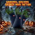 thumbnail image 3 of Moving and Noising Motorized Crawling Creepy Severed Hand Halloween Prop Sound Activated Moving Scary Haunted House Decor,Halloween Horror Party Ornament,Yard Decoration,Battery-Powered-A, 3 of 11