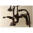 thumbnail image 4 of Wall-Mount Clawfoot Tub Faucet, Brushed Nickel, Tub Wall Mount AE51T8, 4 of 7