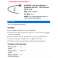 thumbnail image 2 of Brake Fluid Level Switch Connector - Compatible with 2001 - 2003 Chevy Monte Carlo 2002, 2 of 2