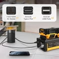 thumbnail image 3 of 150W Power Inverter for De*walt 20V Battery, DC 20V to AC 110-120V Battery Inverter, Portable Power Station Generator, Charger Adapter Battery Powered Outlet with 2 USB Ports & 1 Type-C & 1 AC Outlet, 3 of 6