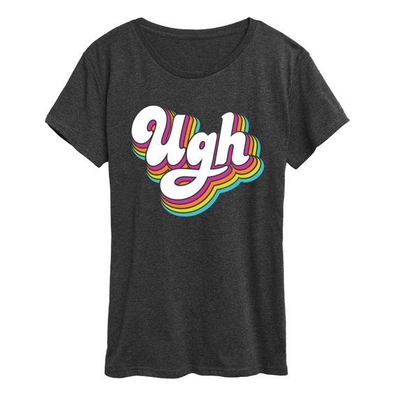 Instant Message - Ugh Rainbow Short Sleeve Graphic T-Shirt