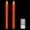 2 Pack Orange Remote, variant on HaCpiu Flameless Taper Candles with Remote and Timer, 2 Pack Battery Operated LED Taper Candles 3D Wick Plastic Dripping Effect Dinner Wedding Holiday Decor