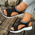 thumbnail image 3 of HomeDM Womens Walking Sandals Open Toe Ankle Strap Casual Sport Sandals for Summer Beach, Black Size 7.5, 3 of 9