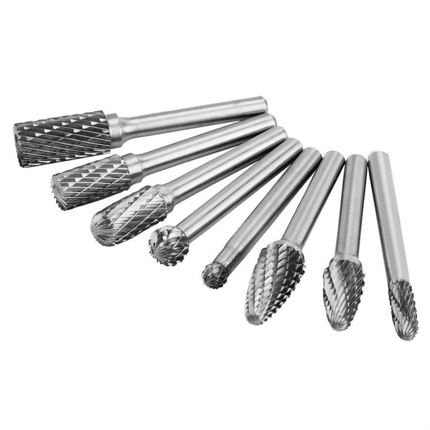 Carbide Burr Burr Tungsten Carbide Burr Burr Die Grinder 8Pcs Double Cut Tungsten Steel Carbide Burr Die Grinder Bit Tool Set