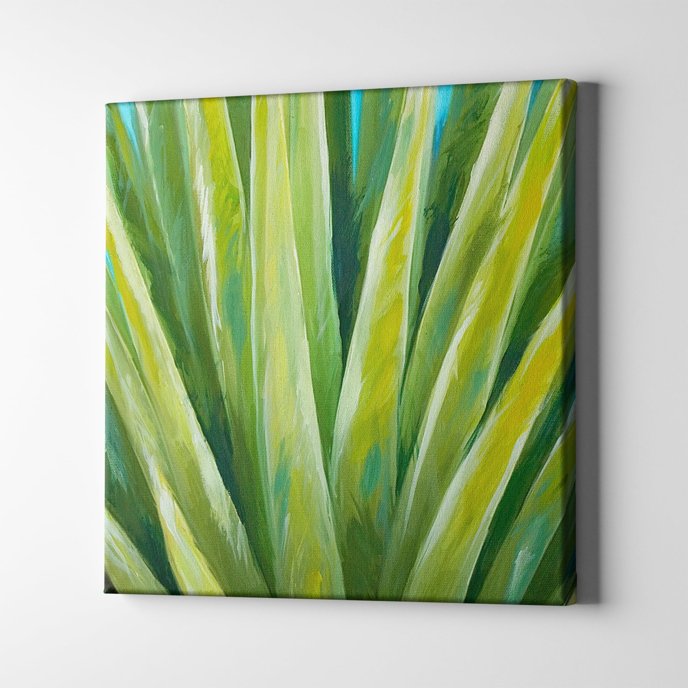 Unlimited Art Project Green Cactus Boho Aloe Canvas Wall Art Print