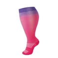 thumbnail image 2 of Pairs Plus Size Compression Socks for Men & Women - High Elasticity Leg Support,Striped Style Athletic Socks for Running, Outdoor Sports, Nursing Recovery (2XL-4XL), 2 of 6