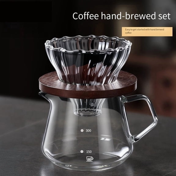 Hand-Brewed V60 Drip Coffee Filter Pot - Perfect Coffee Brewing Set for Coffee Lovers