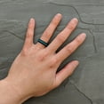 thumbnail image 5 of Teal Stripe Silicone Ring for Men and Women 5mm Bandwidth, 5 of 8