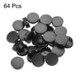 thumbnail image 3 of Uxcell 64Pcs 1.1" Tapones de agujero de plástico negro tipo flush para panel, tapones de extremo para tubos de bloqueo, mueble, armario, 3 of 6