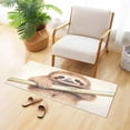 thumbnail image 2 of Coolnut Sloth Painting Bath Mat, Dry Quickly Non Slip Absorbent Bath Rug, Soft Living Room Bedroom Home Floor Mats, Bath Mats for Bathroom, Tub and Shower 20" x 39" Home Decor Gifts, 2 of 7