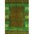 thumbnail image 1 of Ahgly Company Indoor Rectangle Abstract Green Contemporary Area Rugs, 5' x 8', 1 of 1