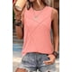 thumbnail image 4 of Camiseta Sin Mangas Informal de Cuello Redondo y Corte Holgado para Mujer, Color Rosa, Talla XL, 4 of 9