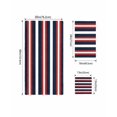 thumbnail image 4 of Red Navy Blue Striped Towel Set of 3, Soft Microfiber Bath Towels, Hand Towel, Washcloths, Contemporary Minimalist Aesthetic Quick-Dry Absorbent Towels for Bathroom Kitchen Hotel Beach Gym Spa, 4 of 7